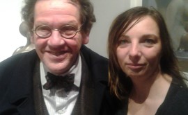 Con Philippe Daverio curatore dell'Esposizione triennale di arti visive a Roma, 2014