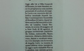 Villa Fenaroli, Giornale di Brescia, 2017