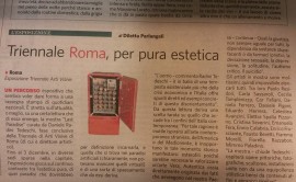 Esposizione triennale di arti visive a Roma, 2014