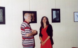 Con l'artista Riccardo Pezzoli