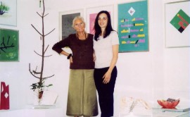 Con Wanna Nizzi presso la Galleria Sincron Brescia